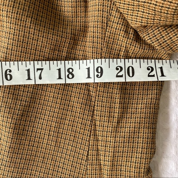 Vintage ‘80s ‘90s Plaid Brown Blazer - Picture 8 of 8